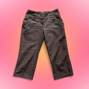 BROWN DRESS CROP PANTS — IZ BYER CALIFORNIA